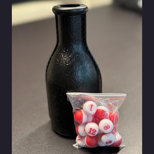 Keno Shaker Bottle with Peas– Compact & Durable